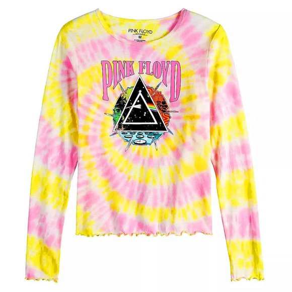 Pink Floyd Tie Dye The Dark Side of the Moon rock Official T-Shirt L NWT - Picture 3 of 3